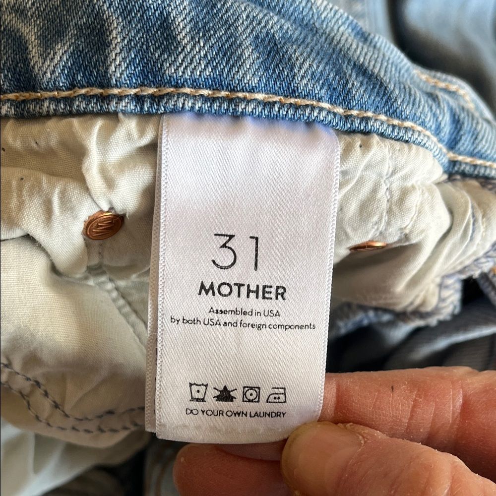 MOTHER Superior Denim The Tomcat “The Confession” Distressed Jeans Sz 31 - Picture 11 of 15